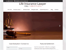 Tablet Screenshot of life-insurance-lawyer.com